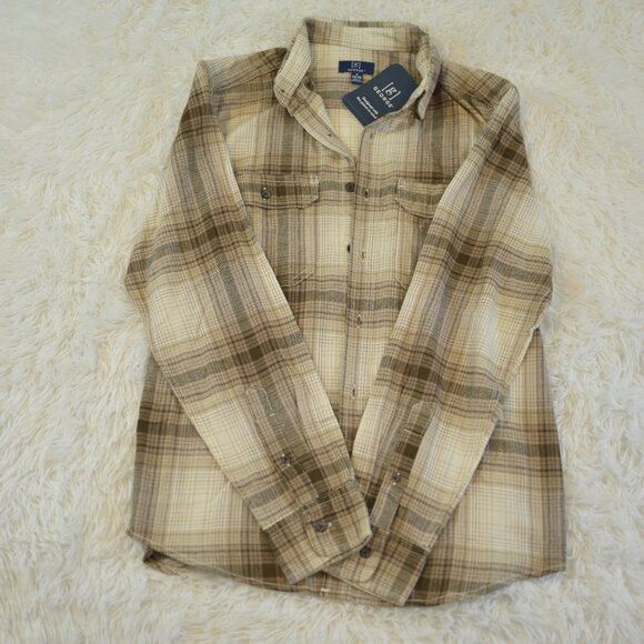 George Men's Button Down Long Sleeve Flannel Shirt Size S NWT - Picture 1 of 3